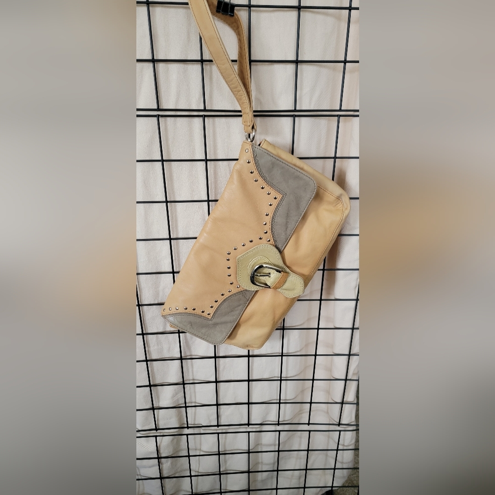 Steve Madden Leather Clutch/Wrislet